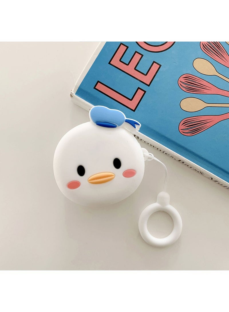 Case Compatible with Samsung Galaxy Buds 2 Case (2021) Galaxy Buds Pro Case (2021) Galaxy Buds Live Buds 2 Pro Cartoon Silicone Full Protective Cute Covers for Girls Women Donald Duck - Image 2